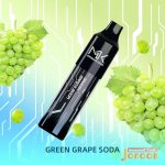 پاد یکبار مصرف انگور سبز گازدار (سودا) 4000 پاف مسک کینگ