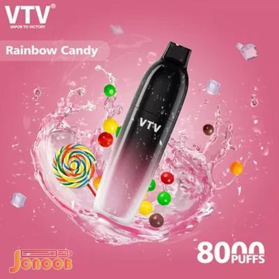 پاد یکبار مصرف قلمی آبنبات 8000 پاف وی تی وی