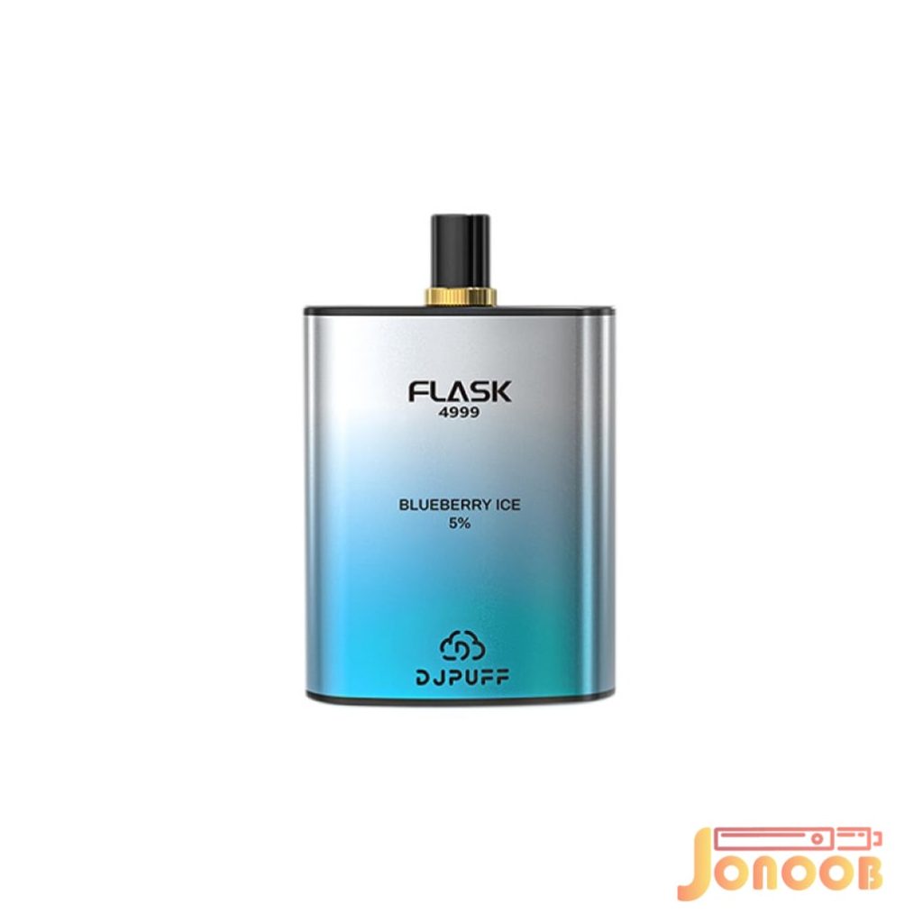 پاد یکبار مصرف خوش قیمت بلوبری یخ 5000 پاف فلاسک دیجی پاف