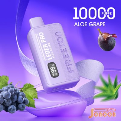 پاد یکبار مصرف اورجینال آلوئه ورا انگور 10000 پاف لدر مکس فریتون