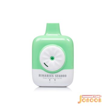 ویپ یکبار مصرف انگور سبز سیب یخ اس ای 6000 پاف بیناریس