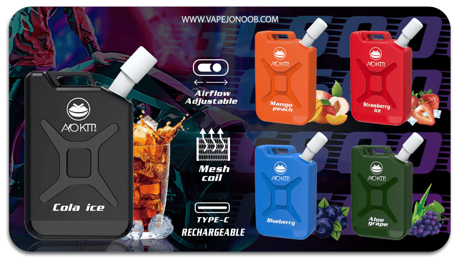 پاد یکبار مصرف 6000 پاف آئوکیت