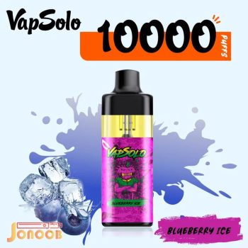 پاد یکبار مصرف بلوبری یخ 10000 پاف ویپ سولو | امکان شارژ مجدد جویس
