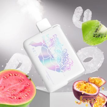 پاد یکبار مصرف کیوی پشن فروت گواوا 9000 موتی | دارای فناوری DUAL BOOST