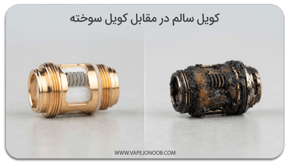 مقایسه کویل سالم و کویل سوخته